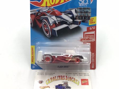 2018 hot wheels red edition #6 Flash Drive target red factory sealed sticker Online now