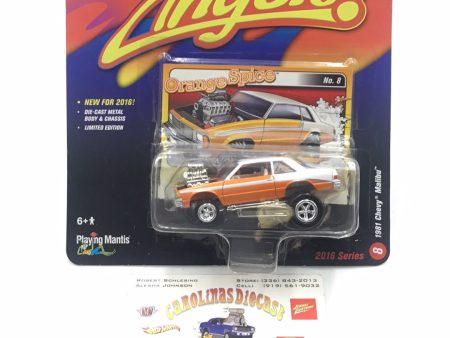 Johnny lightning zingers 1981 Chevy Malibu Orange Hot on Sale