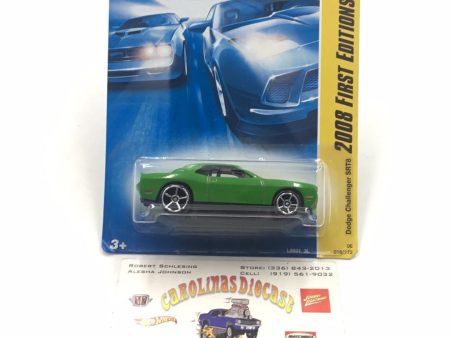 2008 Hot Wheels new models #16 Dodge Challenger srt8 Green R4 For Sale