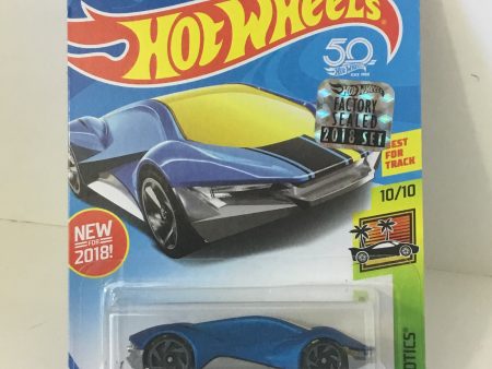 2018 Hot Wheels #241 Exotique blue Factory sealed sticker VV4 Online Sale