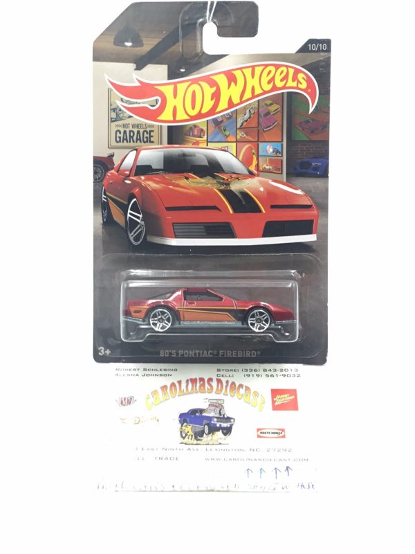 Hot Wheels Garage Series 80’s Pontiac Firebird 10 10 II7 Hot on Sale