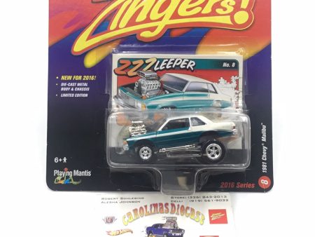 Johnny lightning zingers 1981 Chevy Malibu Teal MM2 Supply