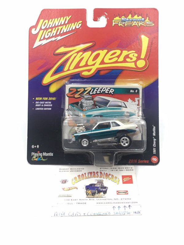 Johnny lightning zingers 1981 Chevy Malibu Teal MM2 Supply