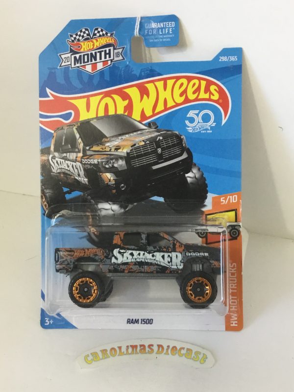 2018 Hot Wheels #298 Ram 1500 Skyjacker grey T3 Discount