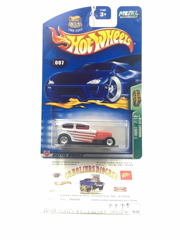 2003 Hot Wheels #7 Midnight Otto Treasure Hunt real riders BB5 Online Sale