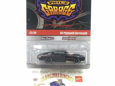 Hot wheels Phils garage 22 39 68 Plymouth Barracuda real riders KK3 Sale