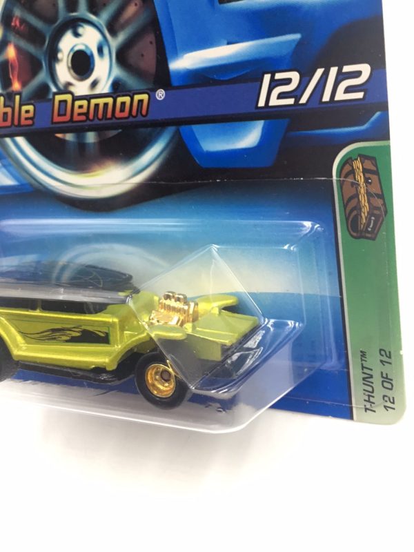 2005 Hot Wheels #132 Treasure Hunt #12 Double Demon real riders 273C For Cheap