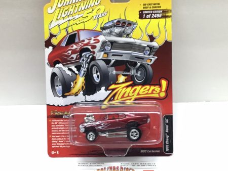 Johnny lightning Zingers MDC Exclusive 1970 Chevy Nova SS Red NN6 For Discount