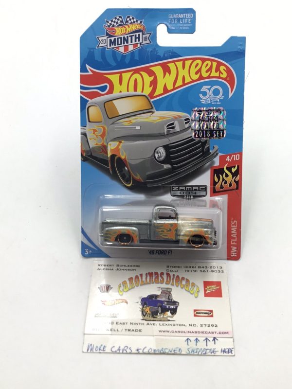 2018 Hot wheels Zamac #4 1949 Ford F1 Factory Sealed sticker Online Sale