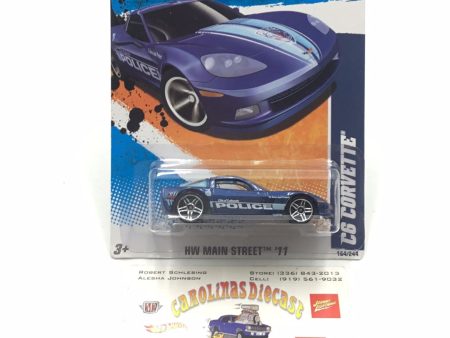 2011 Hot Wheels #164 C6 Corvette (Blue) FF4 Online Sale