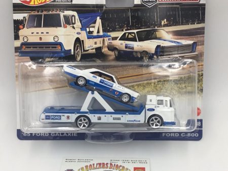 2021 HOT WHEELS CAR CULTURE  TEAM TRANSPORT #38 65 Ford Galaxie Ford C-800 279B Sale