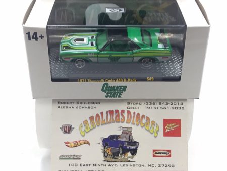 2023 M2 MACHINES 1971 Plumouth Cuda 440 6-Pack Quaker State S49 For Sale