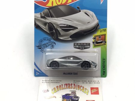 2019 Hot wheels #221 McLaren 720S Zamac #14 EE2 on Sale