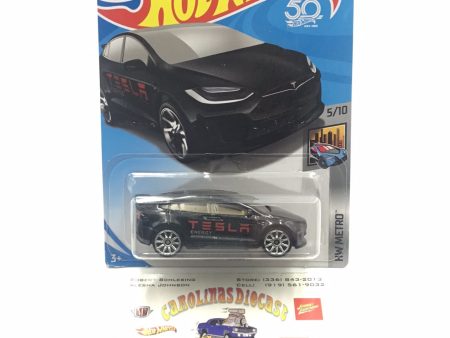 2018 Hot Wheels #328 Tesla Model X black DD2 Cheap