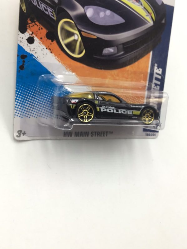 2011 Hot Wheels #164 C6 Corvette city of Lafayette GG4 Supply