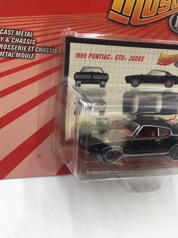 Johnny lightning muscle cars 1969 Pontiac GTO Black Uniroyal tires NN5 For Discount