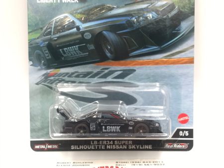 2023 Hot wheels car culture Mountain Drifters LB er34 Super silhouette nissan skyline Chase VHTF w protector Online Sale