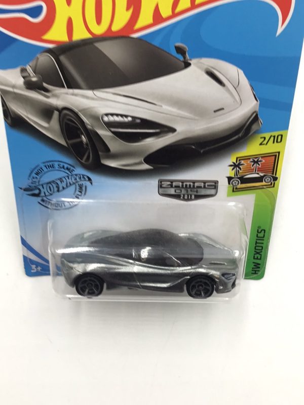 2019 Hot wheels #221 McLaren 720S Zamac #14 EE2 on Sale