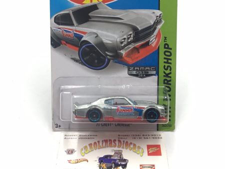 2014 hot wheels #243 70 Chevy Chevelle Zamac #15 CC6 Hot on Sale