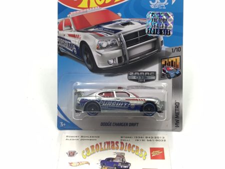 2018 Hot wheels Zamac #13 Dodge Charger Drift Factory Sealed sticker Fashion