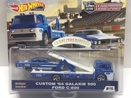 Hot wheels car culture team transport #15 custom 64 galaxy 500 Ford C-800 279C Online Hot Sale