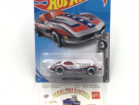 2019 Hot Wheels #159 corvette stingray super chrome Treasure Hunt T1 on Sale