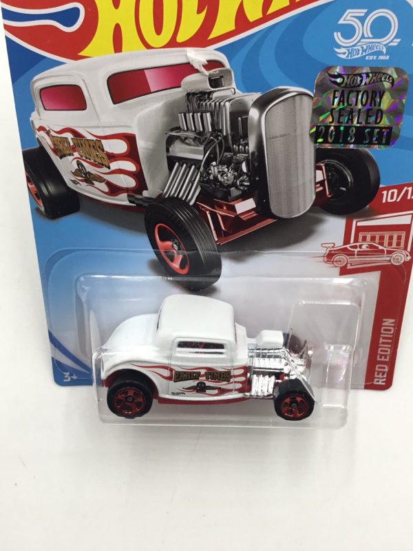 2018 hot wheels red edition #10 32 Ford target red factory sealed sticker Online Sale