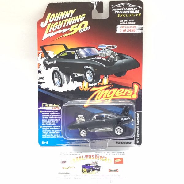 Johnny lightning Zingers MDC Exclusive 1970 Plymouth Superbird black NN7 Discount