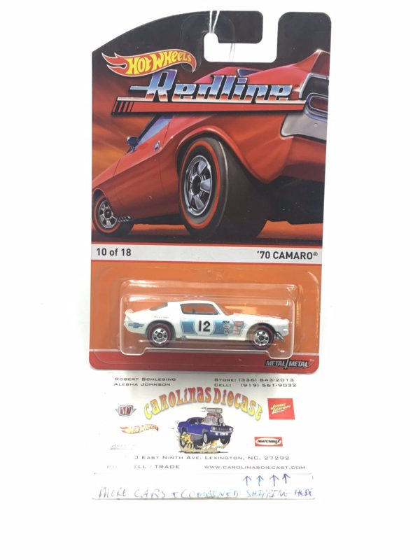 Hot wheels heritage Redline 70 Camaro 10 18 II5 Hot on Sale