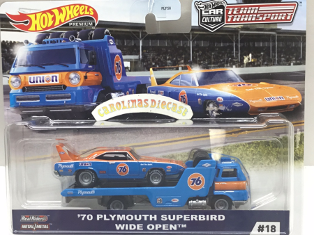 Hot wheels car culture team transport #18 70 Plymouth superbird wide open 278H Discount