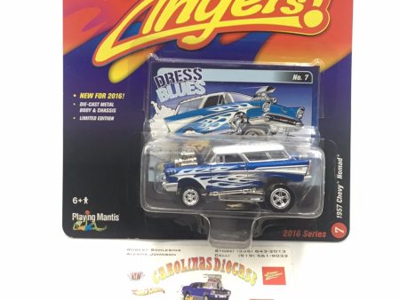 Johnny lightning zingers 1957 Chevy Nomad Blue MM4 Fashion