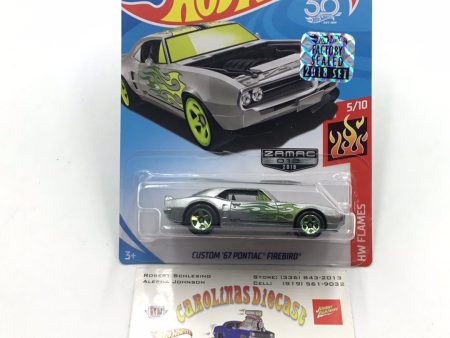 2018 Hot wheels Zamac #12 Custom 67 Pontiac Firebird Factory Sealed sticker For Sale