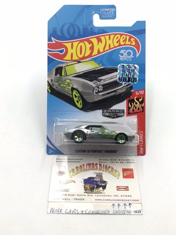 2018 Hot wheels Zamac #12 Custom 67 Pontiac Firebird Factory Sealed sticker For Sale