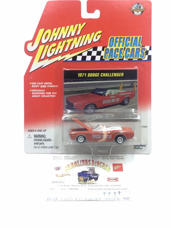 Johnny lightning Official Pace Cars 1971 Dodge Challenger QQ6 on Sale