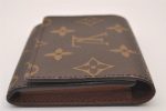 Auth Louis Vuitton Monogram Enveloppe Carte de Visite Card Case M62920 LV 1917I Fashion