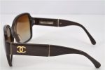 Authentic CHANEL Vintage Sunglasses CC Logos CoCo Mark Plastic Brown 3457F Discount