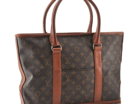 Auth Louis Vuitton Monogram Sac Weekend PM Vintage Tote Hand Bag M42425 LV 0895G For Cheap