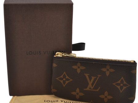 Authentic Louis Vuitton Monogram Pochette Cles Coin Purse Case M62650 Box 1378F For Discount