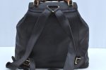 Authentic GUCCI Bamboo Backpack Leather Black K4530 Online now