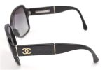 Authentic CHANEL Vintage Sunglasses CoCo Mark Plastic 5230-Q-A Black 1994G Sale