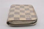 Authentic Louis Vuitton Damier Azur Zippy Coin Purse Wallet N63069 LV Junk K4964 For Cheap