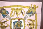 Authentic HERMES Carre 90 Scarf  GRAND UNIFORME  Silk Light Pink J7386 Sale