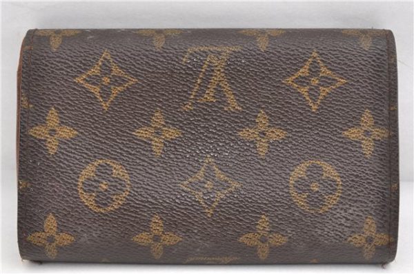 Auth Louis Vuitton Monogram Porte Monnaie Billets Tresor Wallet M61730 LV 2075G Online now