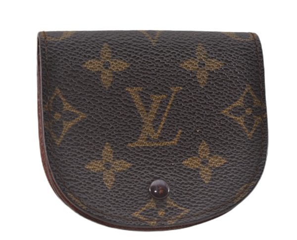 Authentic Louis Vuitton Monogram Porte Monnaie Gousset M61970 Coin Purse 1922F Online now