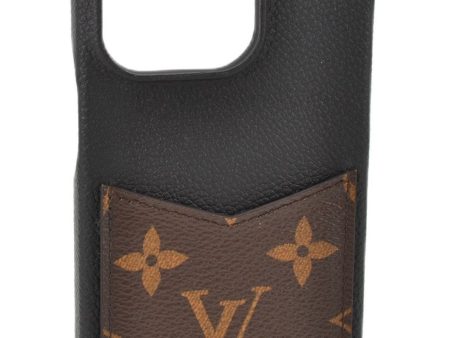 Authentic Louis Vuitton Monogram Bumper 12 12 Pro iPhone Case Black LV 1961G For Discount