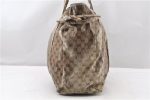 Auth GUCCI GG Crystal Hysteria Shoulder Tote Bag PVC Leather 197022 Brown 0949G For Discount