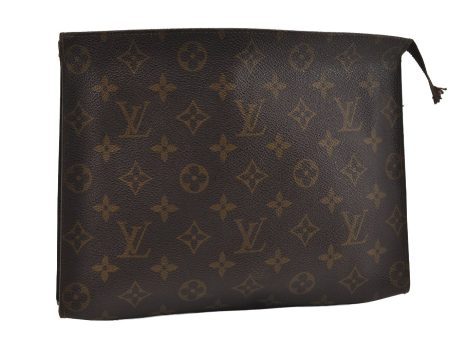 Authentic Louis Vuitton Monogram Poche Toilette 26 Pouch Old Model Junk 1746I Hot on Sale