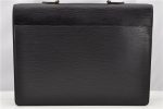 Auth Louis Vuitton Epi Serviette Ambassadeur Black Briefcase M54412 LV 2651G Online Hot Sale