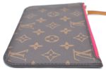 Authentic Louis Vuitton Monogram Neverfull Pouch Purse Clutch Bag Pink LV K4433 For Discount