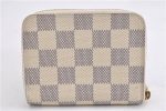 Auth Louis Vuitton Damier Azur Zippy Coin Purse Wallet Bird N60138 Box 7259F Supply